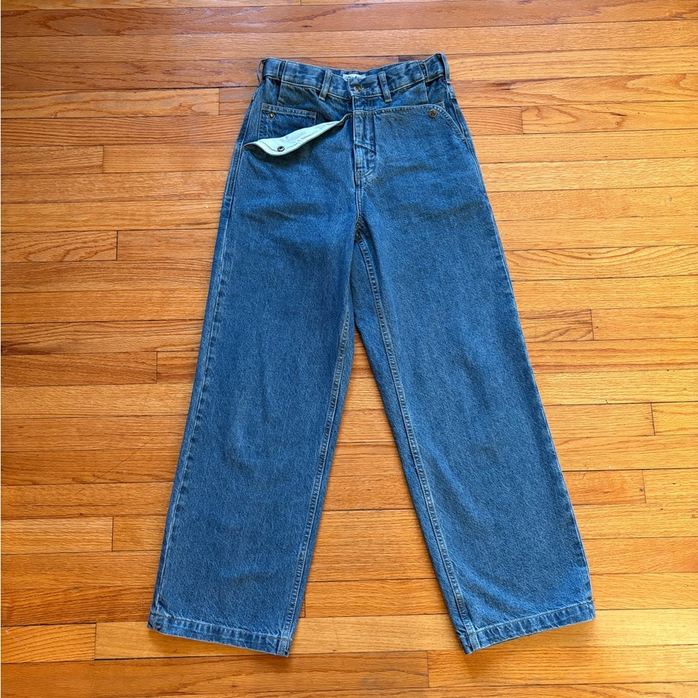 Nabee Unisex Straight Mule Ear Denim Pants NWOT